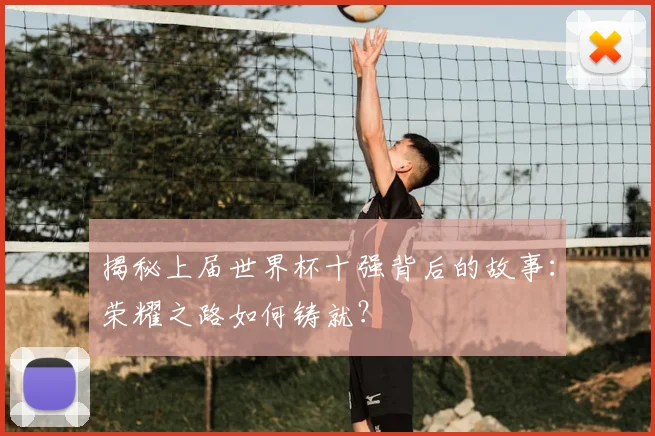 揭秘上届世界杯十强背后的故事：荣耀之路如何铸就？