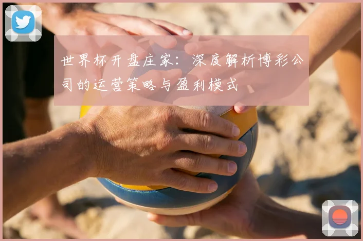 世界杯开盘庄家：深度解析博彩公司的运营策略与盈利模式